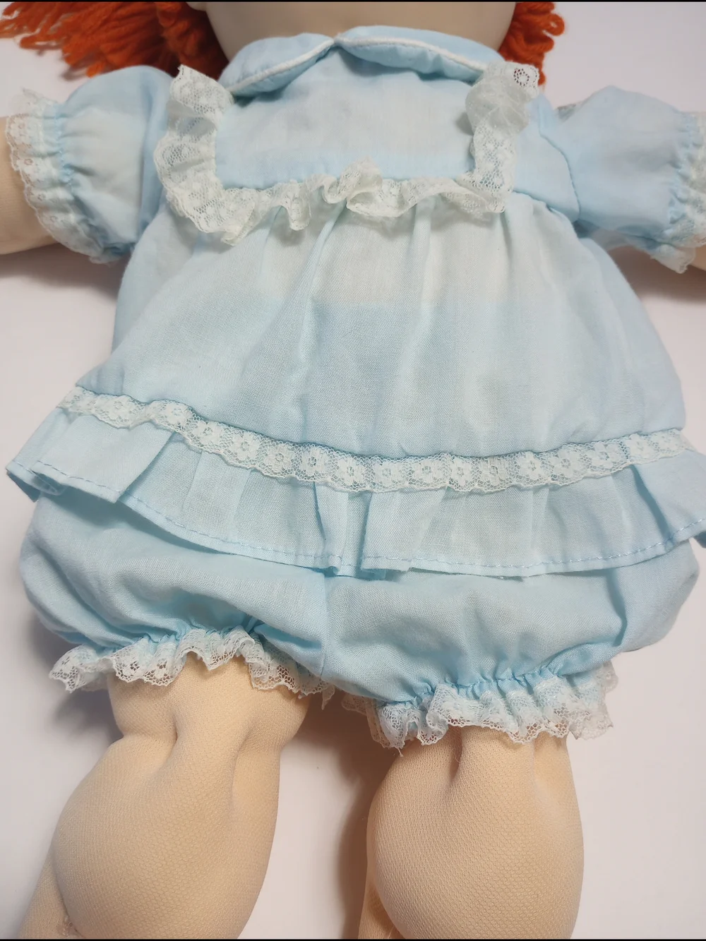 Cabbage Patch Kids Doll Clothes, Preemie Dress & Bloomers Baby Blue 7E